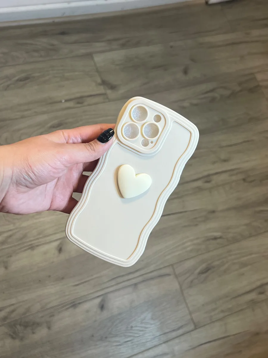 Carcasa corazón blanco