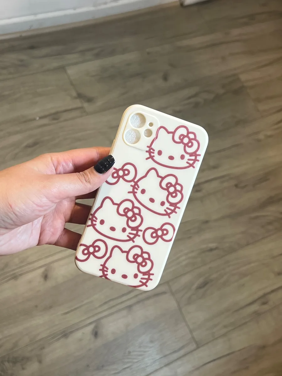 Carcasa Hello Kitty blanca