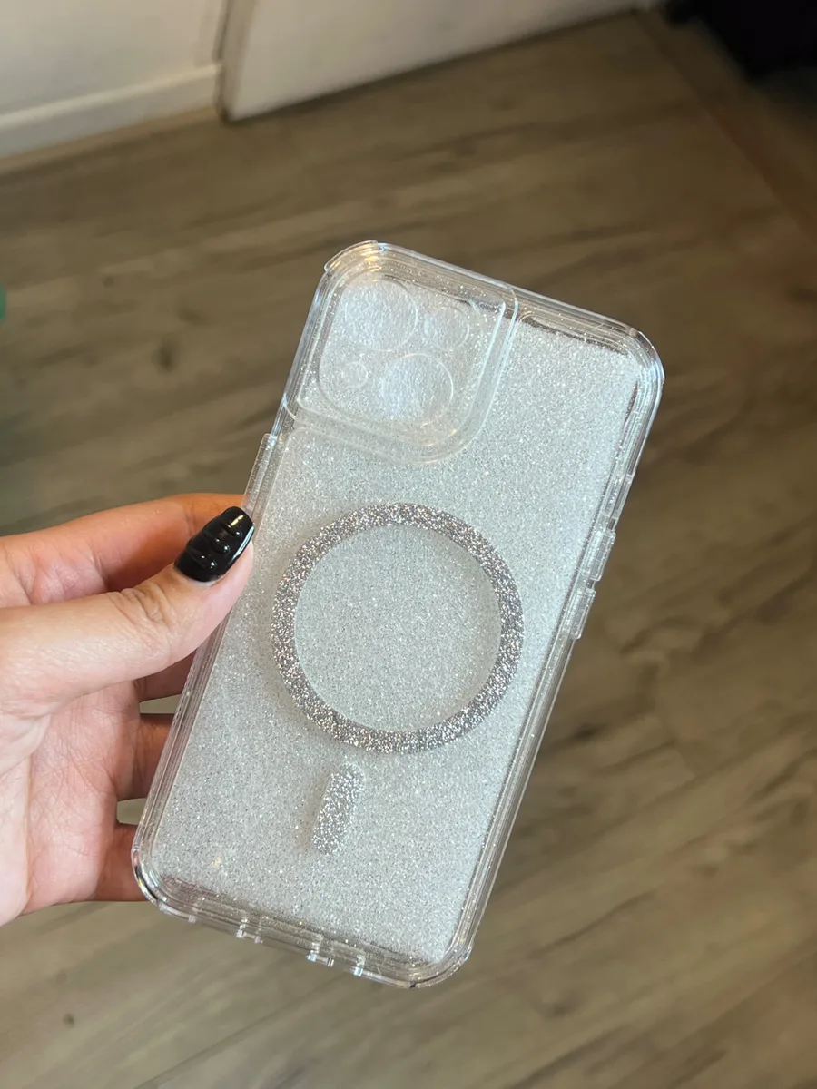 Carcasa transparente MagSafe brillo