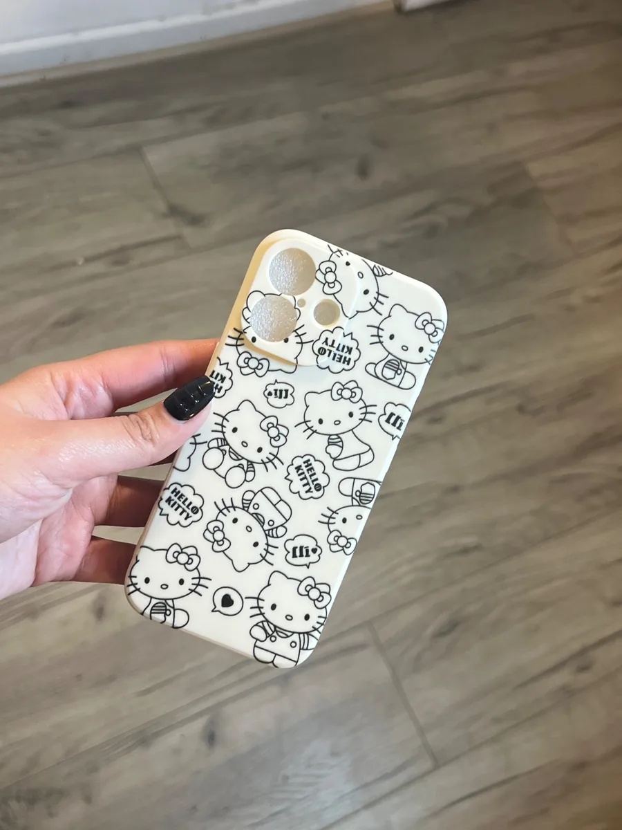 Carcasa blanca hello kitty