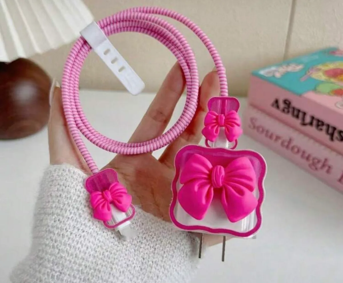 Cubre cargador fucsia🎀