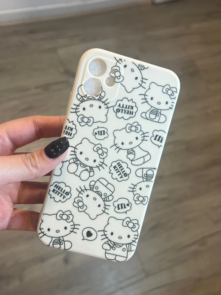 Carcasa blanca Hello Kitty