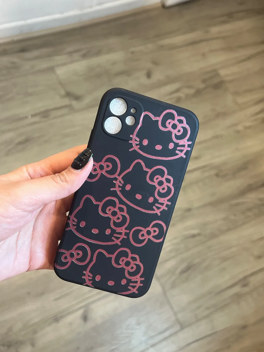 Carcasas Hello Kitty negra